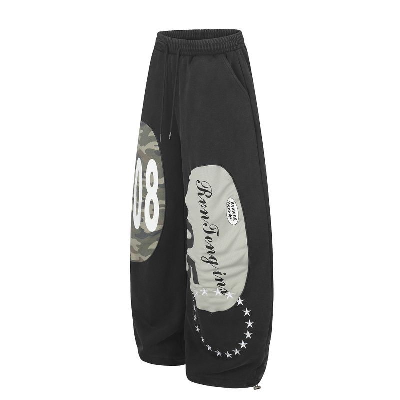 Riven Camo Patch Wide Pants