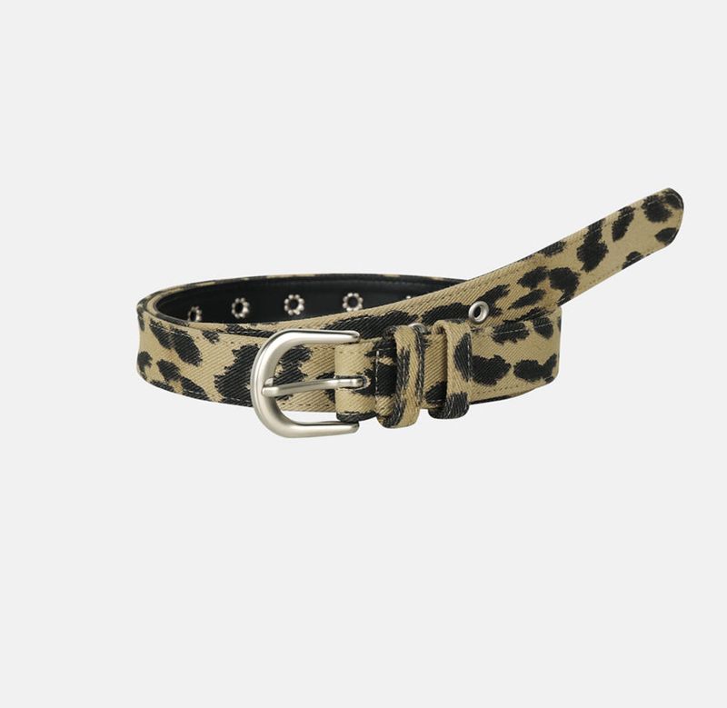No.1429 leopard eyelet belt (3color)