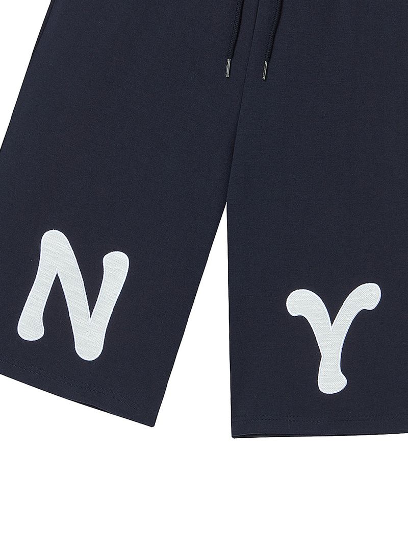 NY APLIQUE CAPRI PANTS NAVY