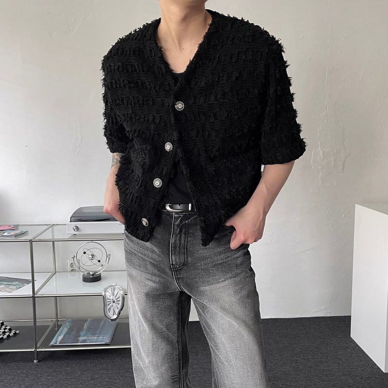 COZINESS（コジネス）の「TAP Kinder V-neck Short-sleeved Jacket (2 colors)（Jackets/Outerwear）」