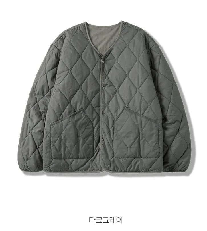 26FW★ Reversible Quilted Cardigan