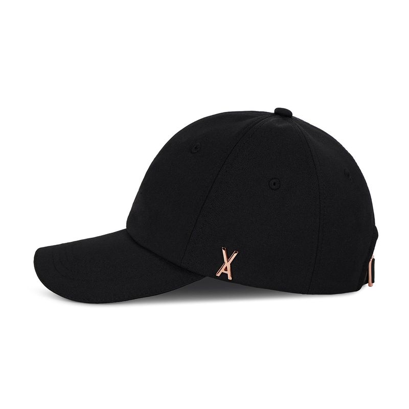 Rose gold stud over fit ball cap
