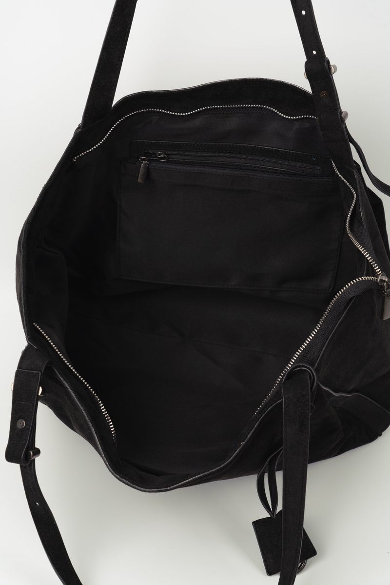  [Premium] Elle Suede Tote Shoulder Bag