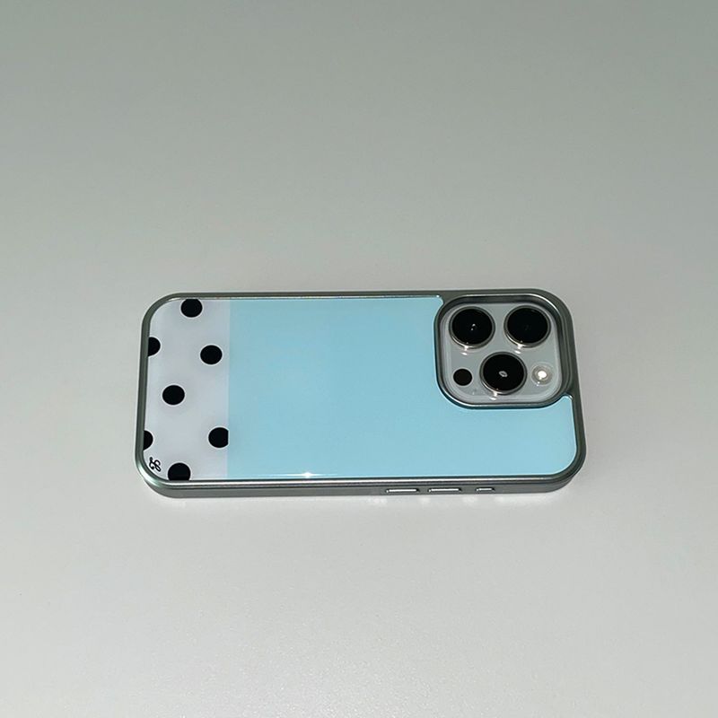[MADE] ICY MINT PHONE CASE (epoxy silver bumper)