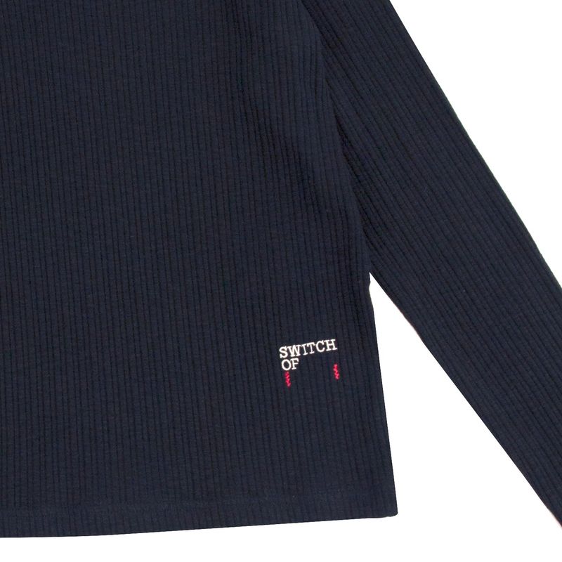 SWITCH - BLANK RIBBED PULLOVER (FOR WOMAN)_SYF5TS52BK