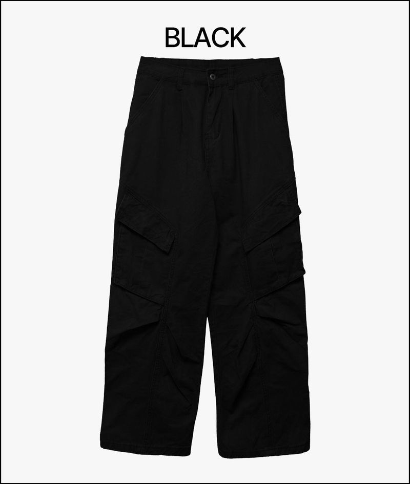 Koke pigment cotton cargo pants