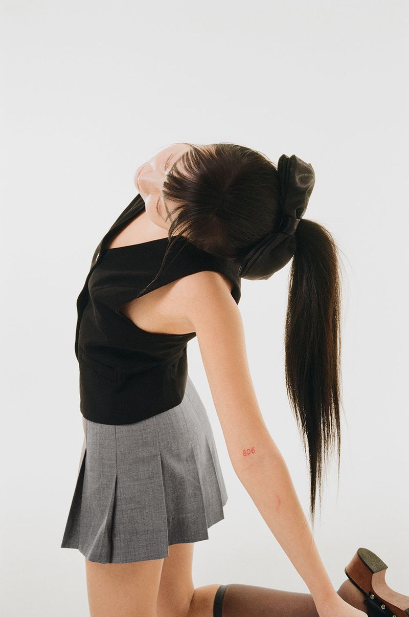 SATIN RIBBON / BLACK