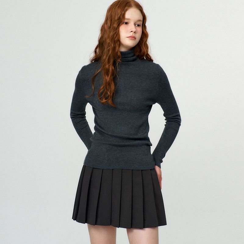Basic Turtle Neck Knit_5Color