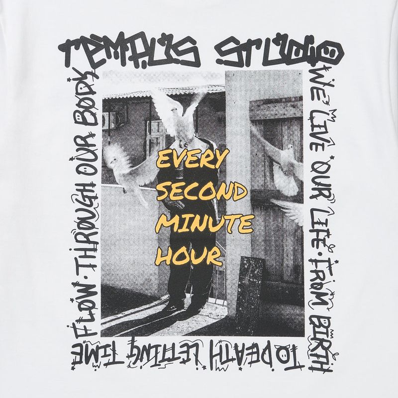 BIRD MAN GRAPHIC T-SHIRT [WHITE]