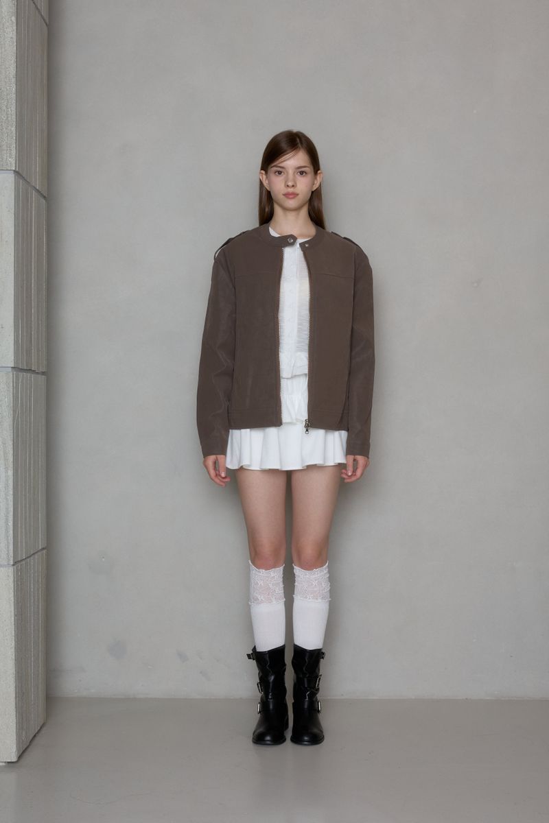 PINK PINEAPPLE（ピンクパイナップル）の「SIREN SYNTHETIC LEATHER RIDER JUMPER（Jackets/Outerwear）」