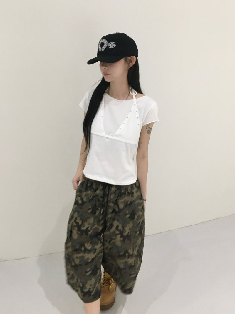 Fix Rivet Halterneck T-shirt (2c)