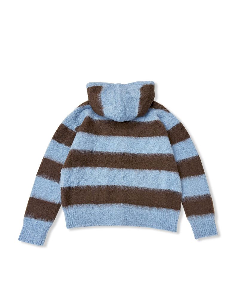 UNISEX ボーダーブークレフーディニット