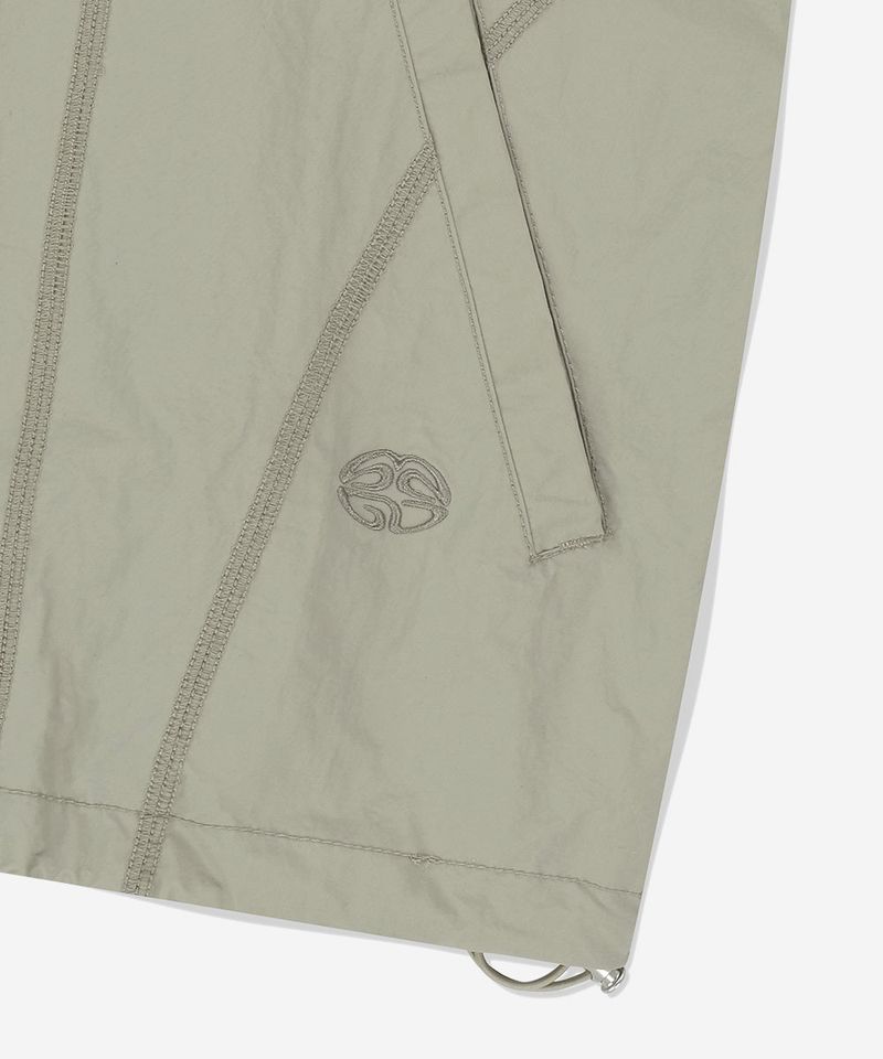 COVER STITCH NYLON TRACK JACKET