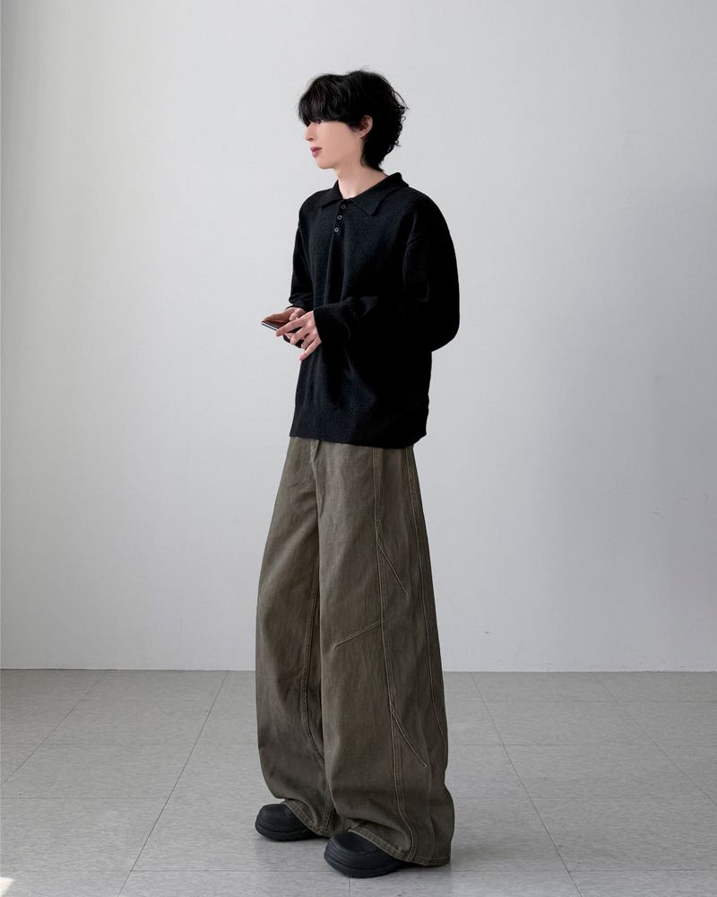 Gallua Peach Wide Pants