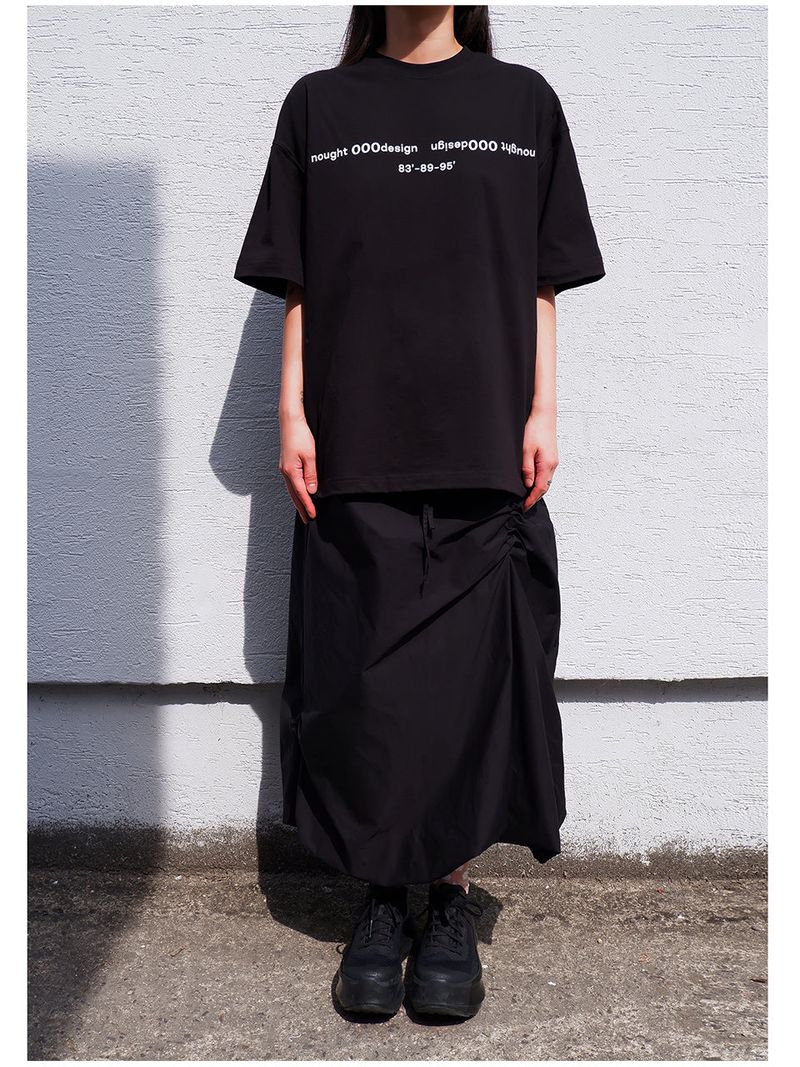 Reverse Logo T-Shirt / Black