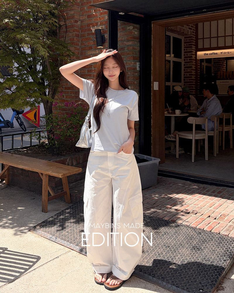 [MADE] Chemi curved wide pants