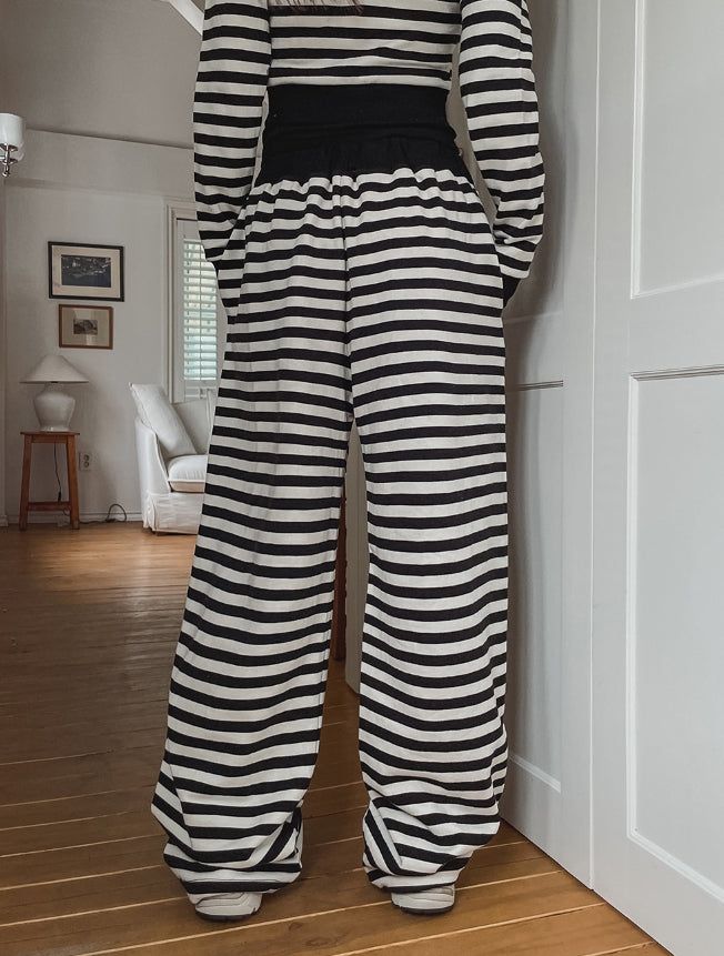 Annie Stripe Set-up String Pants