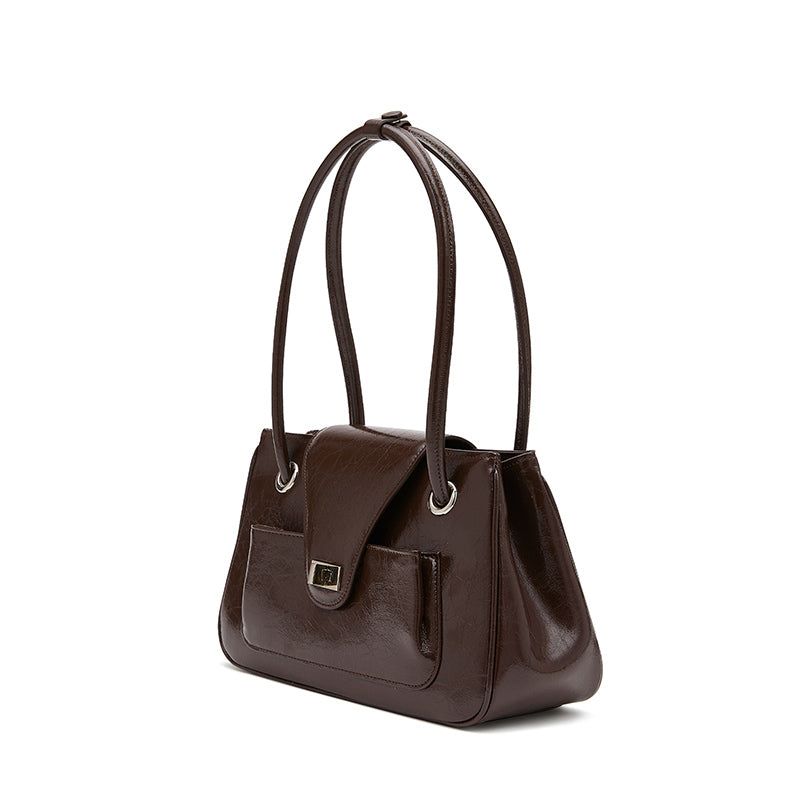 APOA（アポア）の「Pao Long Handle Bag Choco Brown（Bags）」
