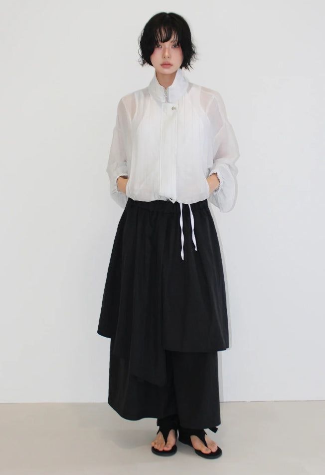 SPLIT LAYERED PANTS