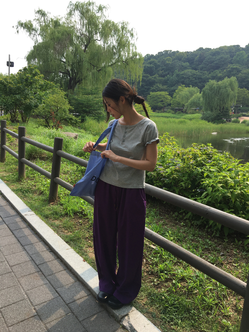 Park Wood String Pants (3color)
