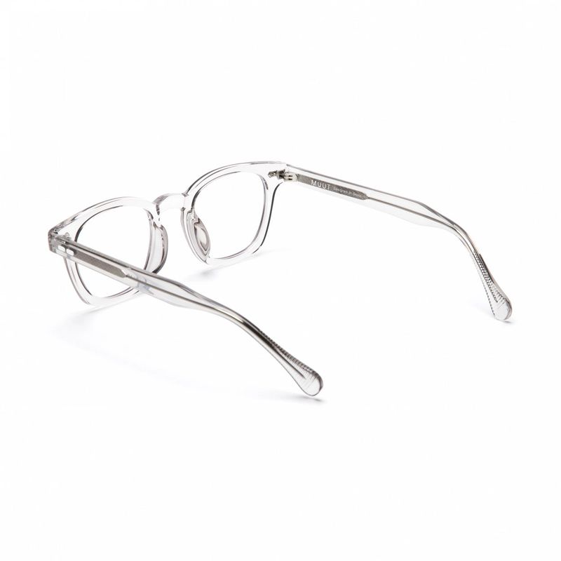 Horn-Trimmed Transparent Glasses Y.LAB 01 C07