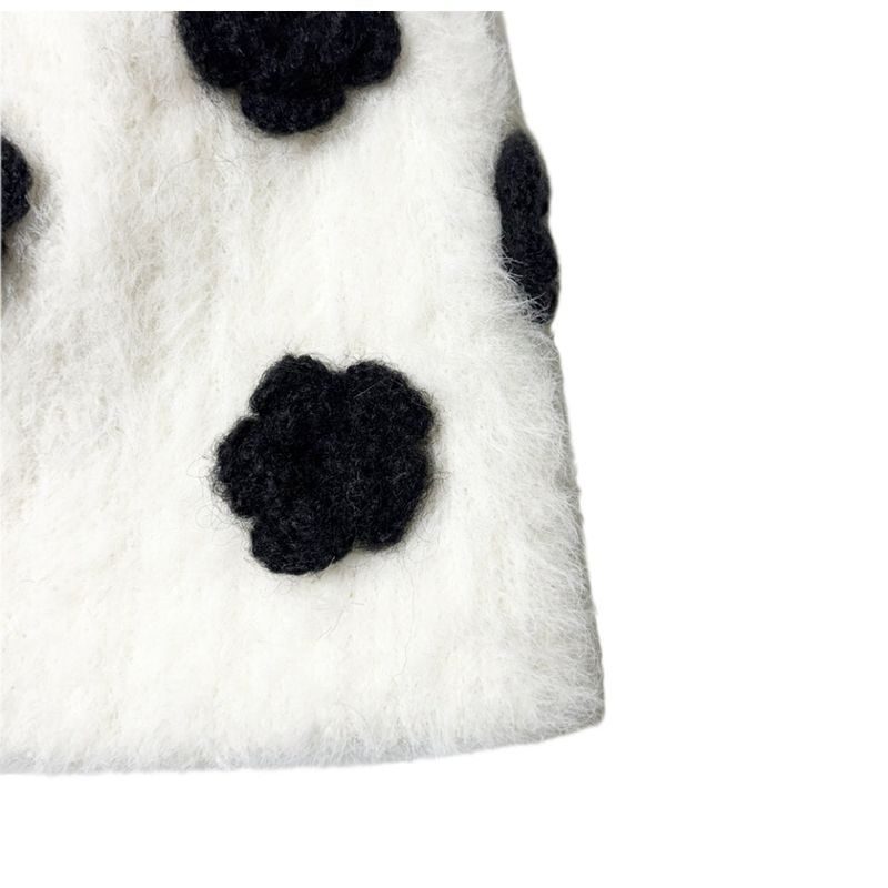 flower beanie (white)