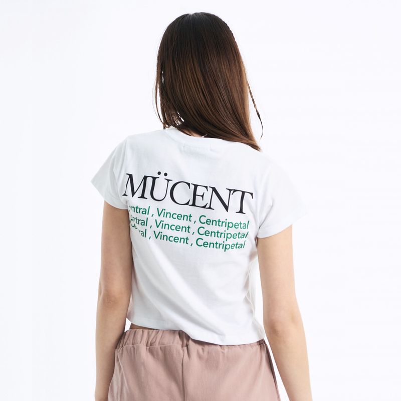 SLOGAN HALF T (Crop, Loose fit)