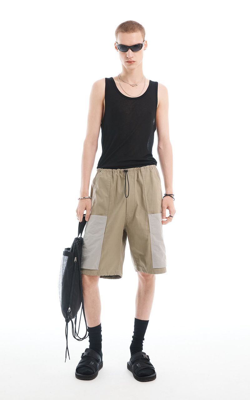 BERMUDA DRAWSTRING PANTS_KHAKI