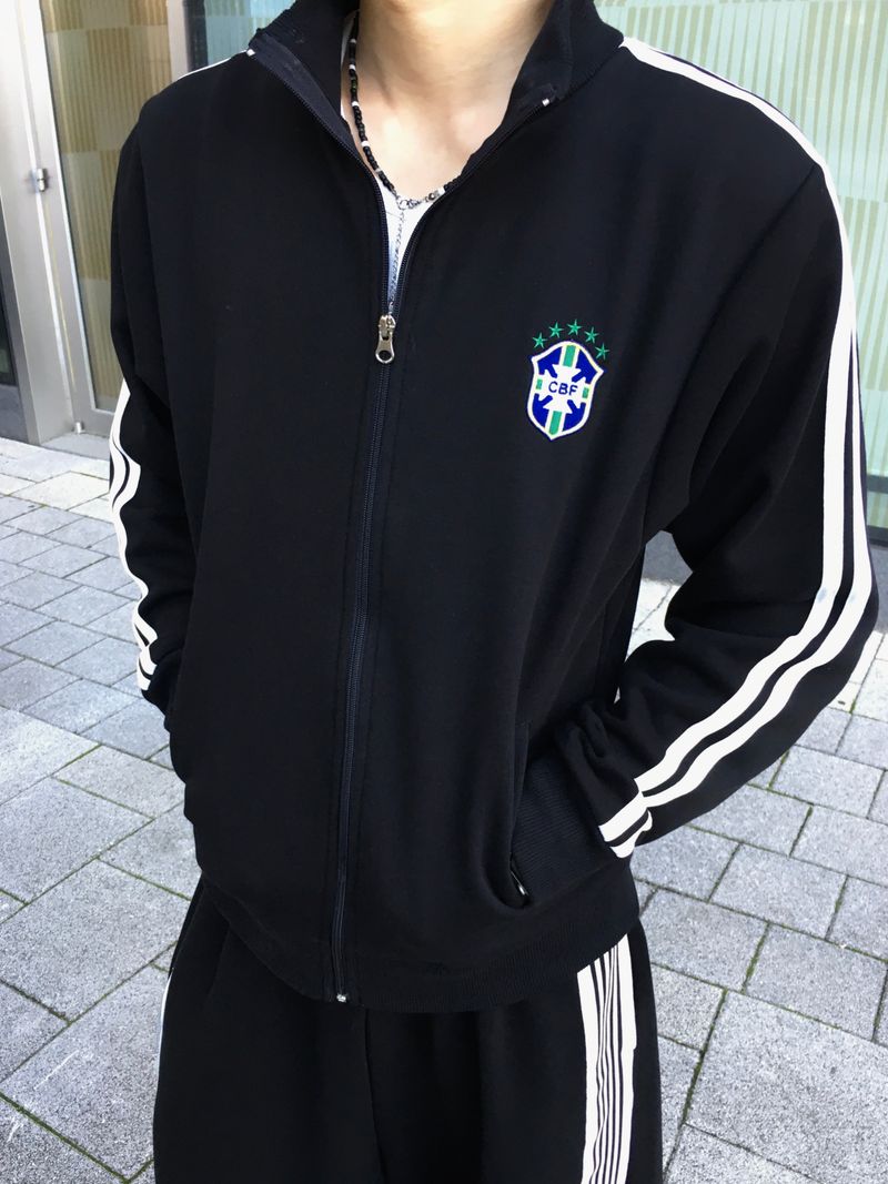 Noir Brazil Track Line Zip-Up 3C