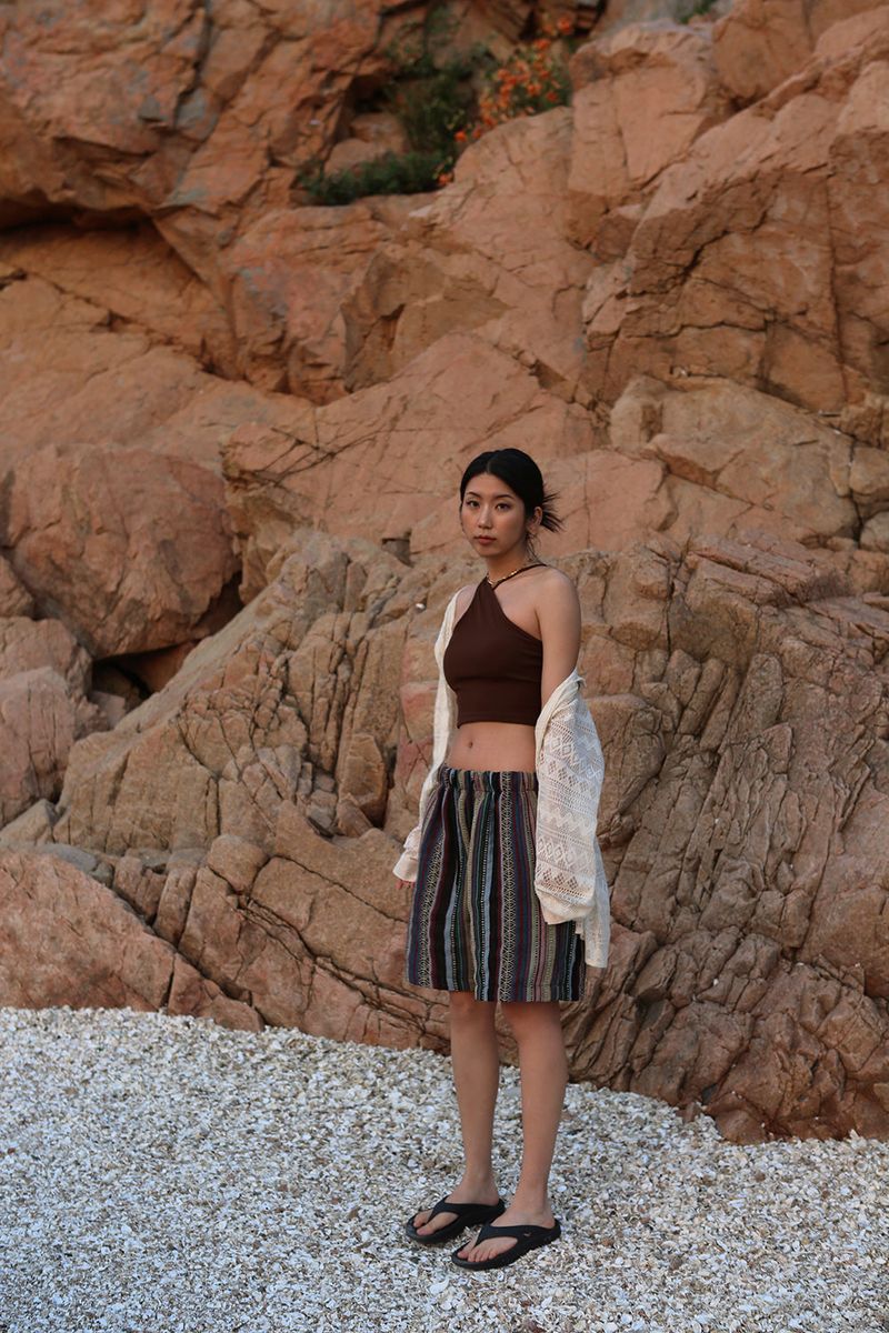 JACQUARD BERMUDA PANTS