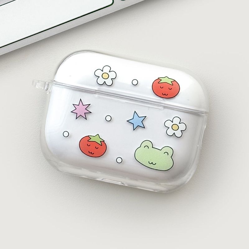 Monani Studio（モナニースタジオ）の「[AirPods] フロッグトマトハードケース (ケースのみ)（スマホグッズ/小物）」