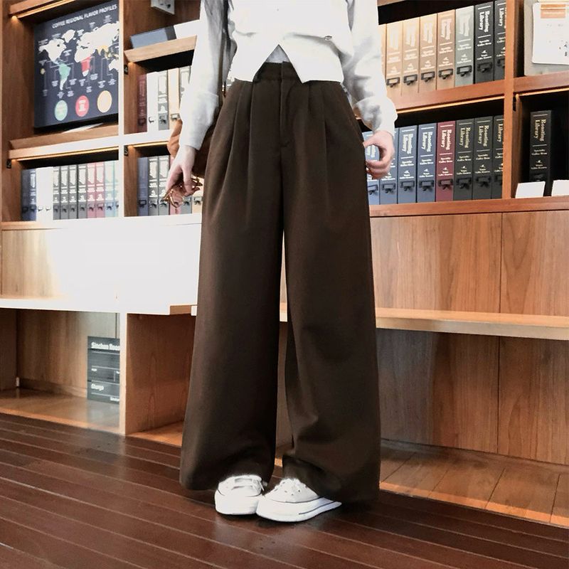 [BELLIDE MADE] DOUBLE-SIDED FLEECE DOUBLE PINTACK WIDE PANTS