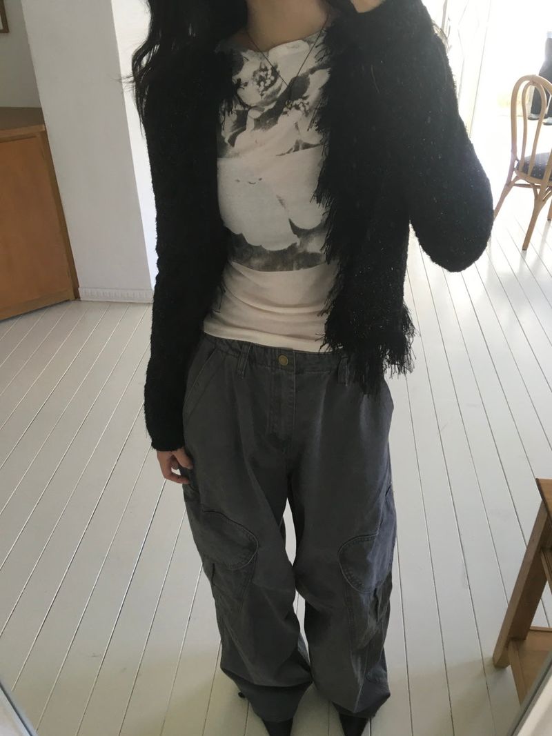 Heart Washed Cargo Pants