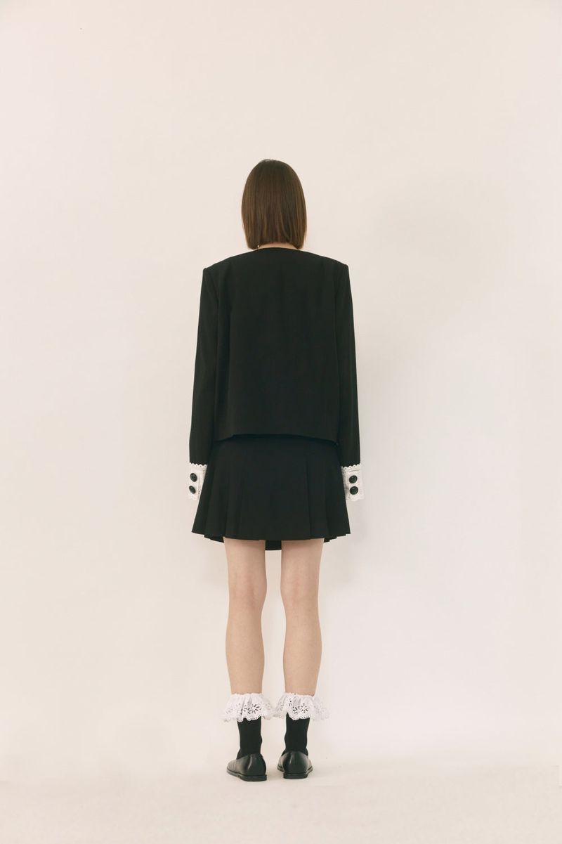 lace trimmed jacket