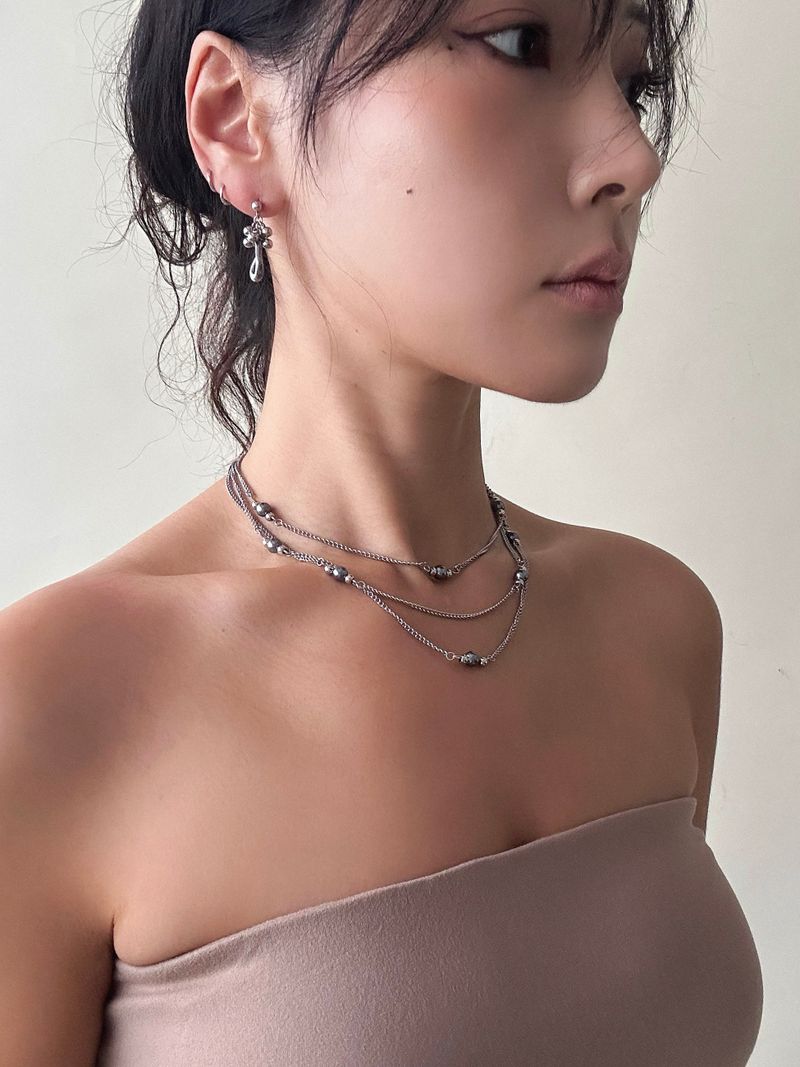 Triple Layer Pearl Necklace