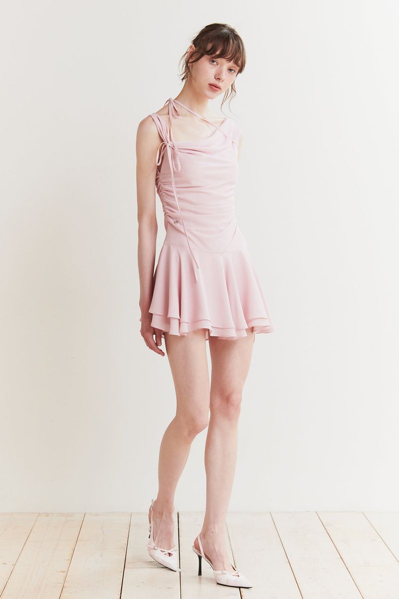 LILY FRILL DRESS pink