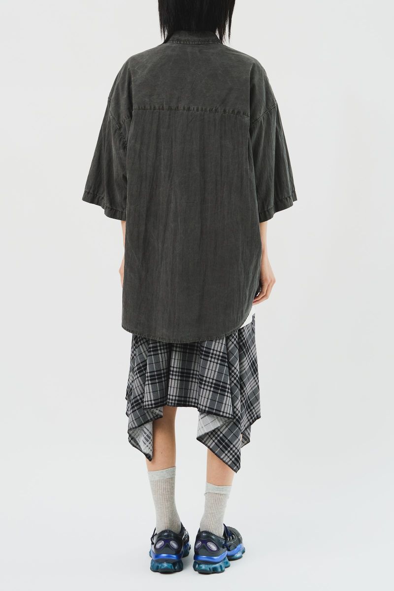 (W) Hippie Checked Skirt