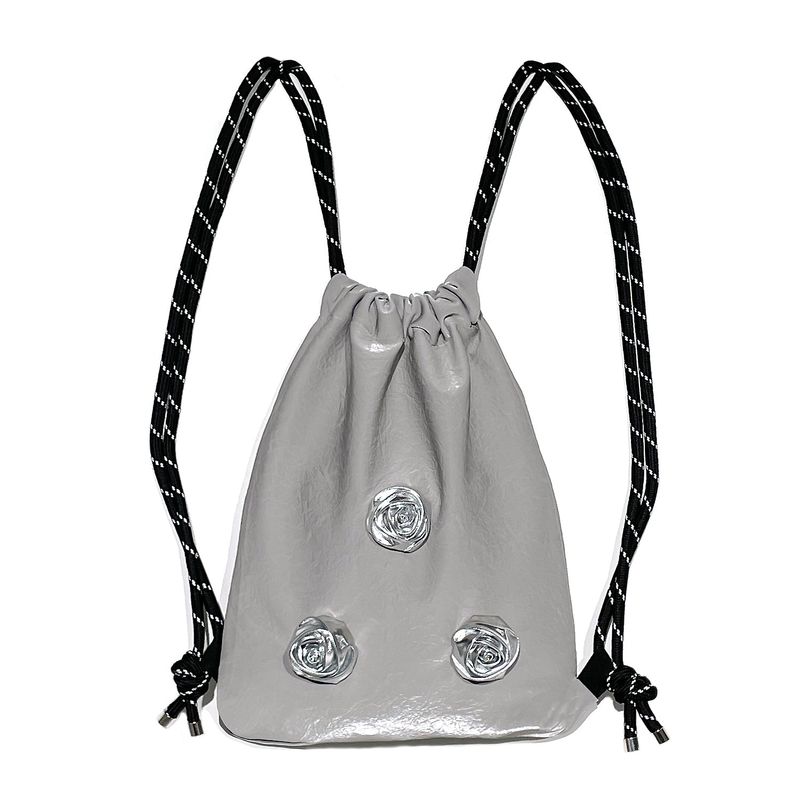 OTHER-worldly（アザーワールドリー）の「Silver Rose Gym Sack [Gray]（Bags）」