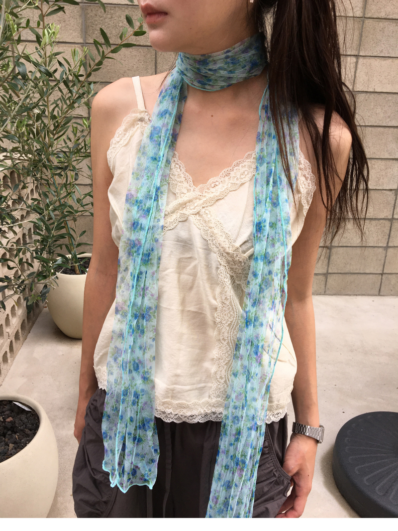 Airy Blossom Scarf (2color)