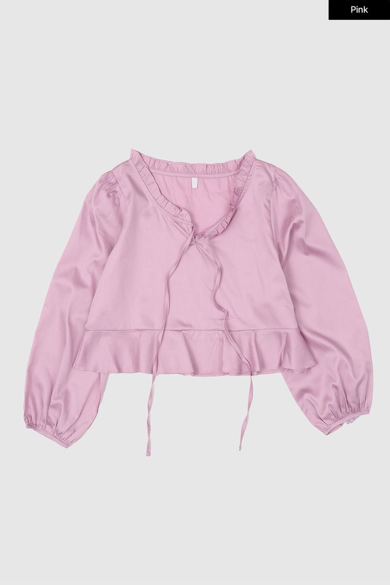 Mori satin blouse