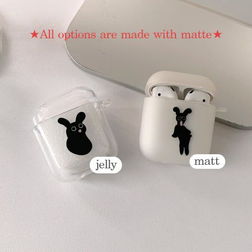 Poop cat AirPod case_matt