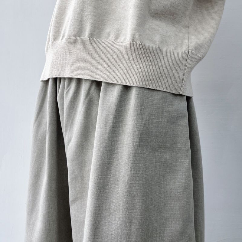 Slate Wide-Silhouette Trousers