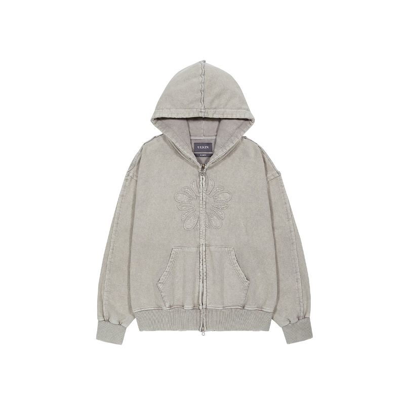 [24SS LSD COLLECTION] MUGUNG Vintage Zip-up Hoodie_Oatmeal