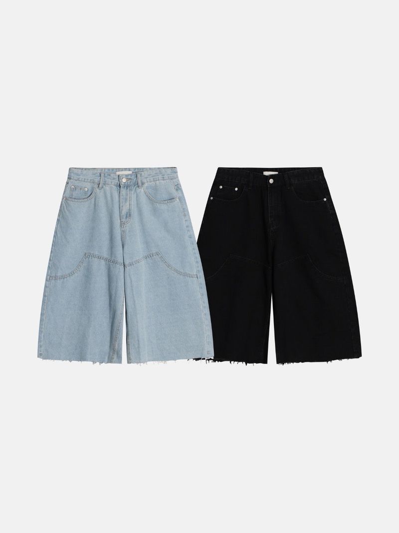 Foil Carpenter Bermuda Denim Pants 2C