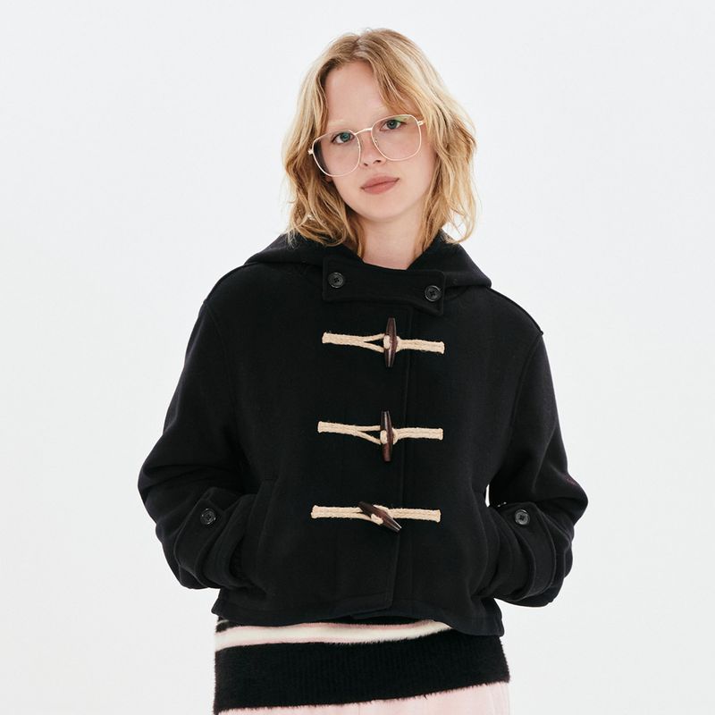 KIRSH（キルシー）の「CHERRY HOODIE HALF DUFFLE COAT [NAVY]（Jackets/Outerwear）」