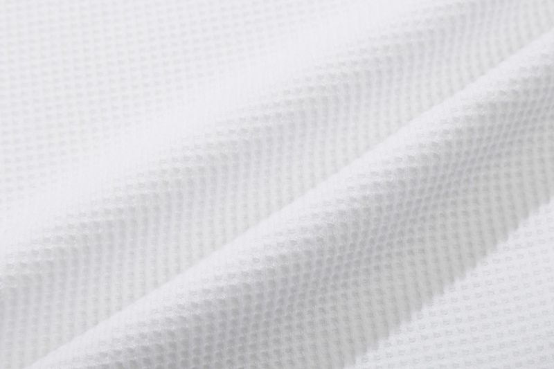 BUTTON UP WAFFLE HENLEY NECK_WHITE