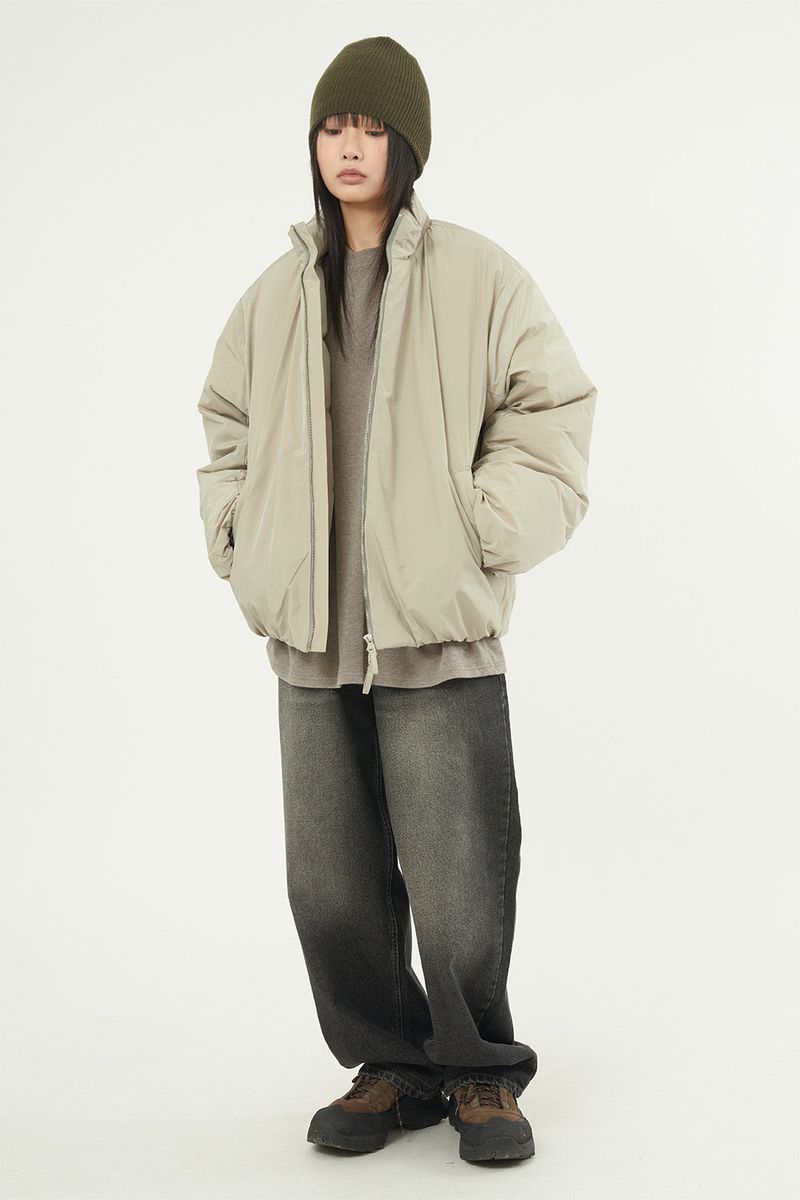 Non-stitch down padded jumper