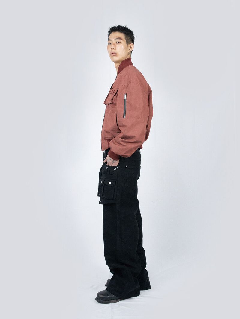 Ripstop Bomber Jacket (Red)