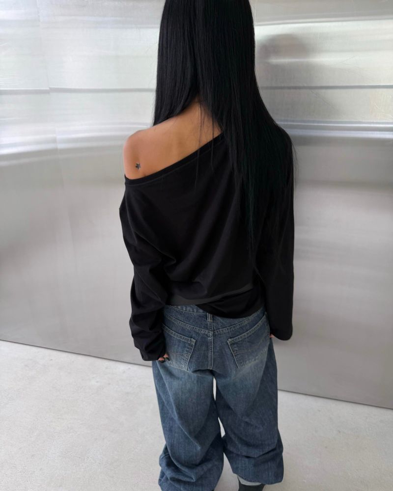 Roomy Wide Denim Pants