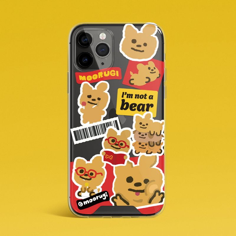 moorugi(モールジ)の「Moorugi sticker Jellyhard Case(Hats)」